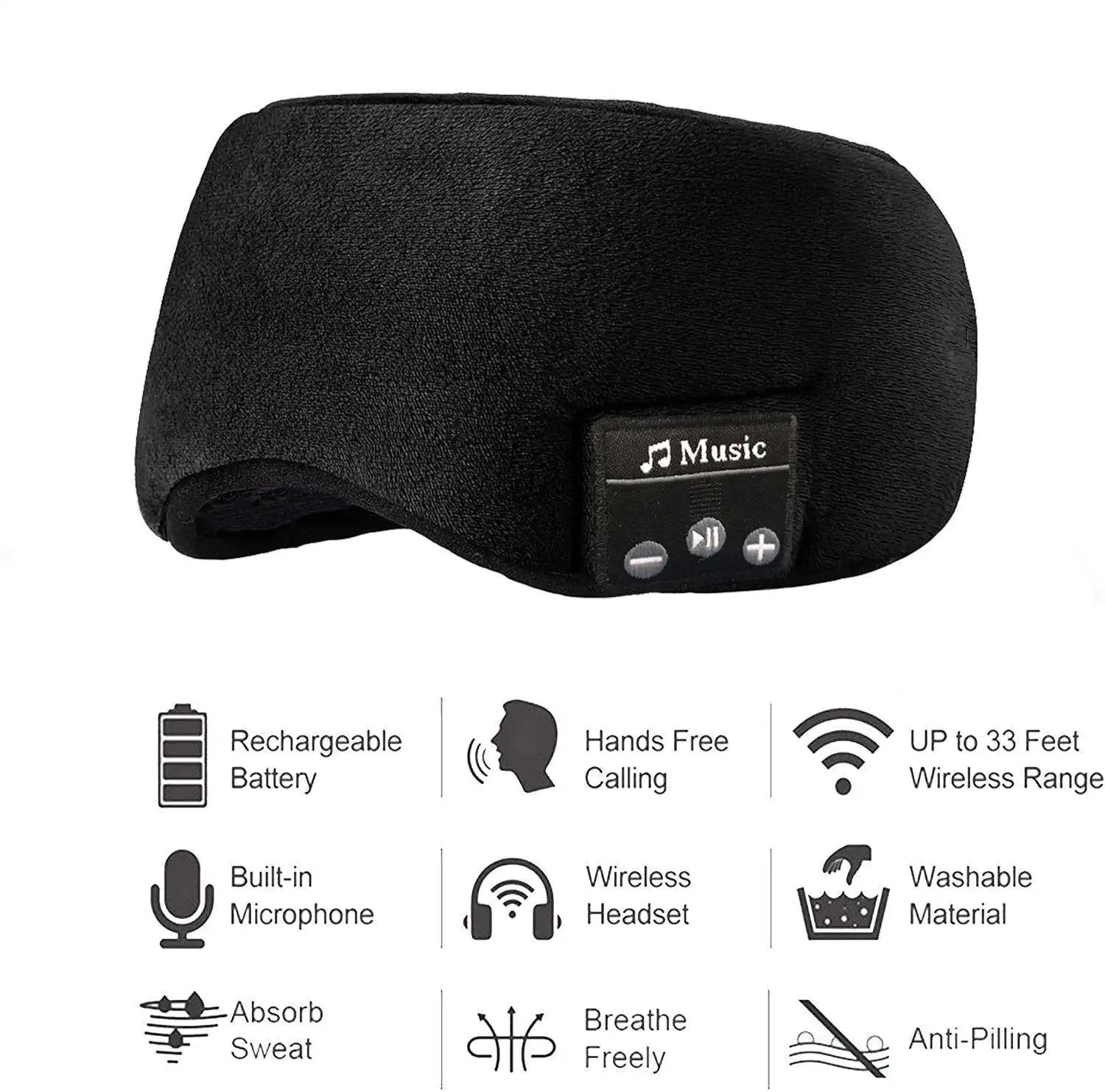 Antifaz para Dormir con Bluetooth - Premium  from MDM - Just €0! Shop now at MDM